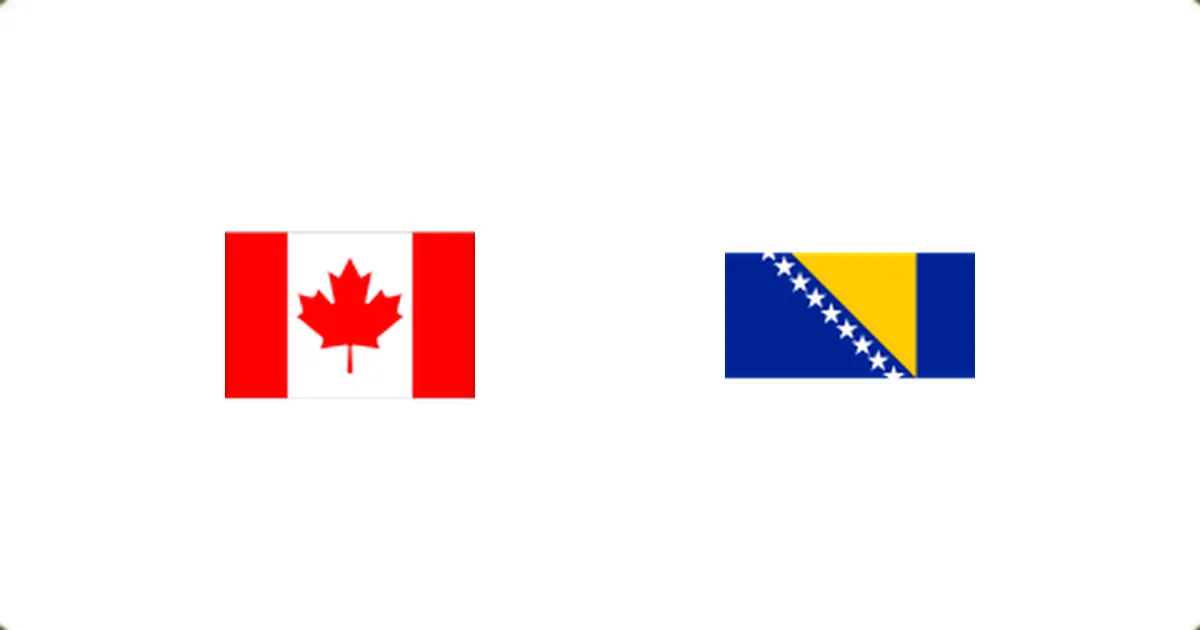 Prediction cover: Canada vs Bosnia & Herzegovina