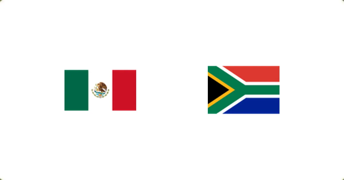 Prediction cover: Mexico vs South Africa